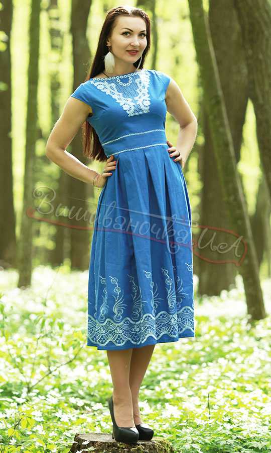 Легке вишите літнє плаття 7137 - фото 1 vishivano4ka.com.ua