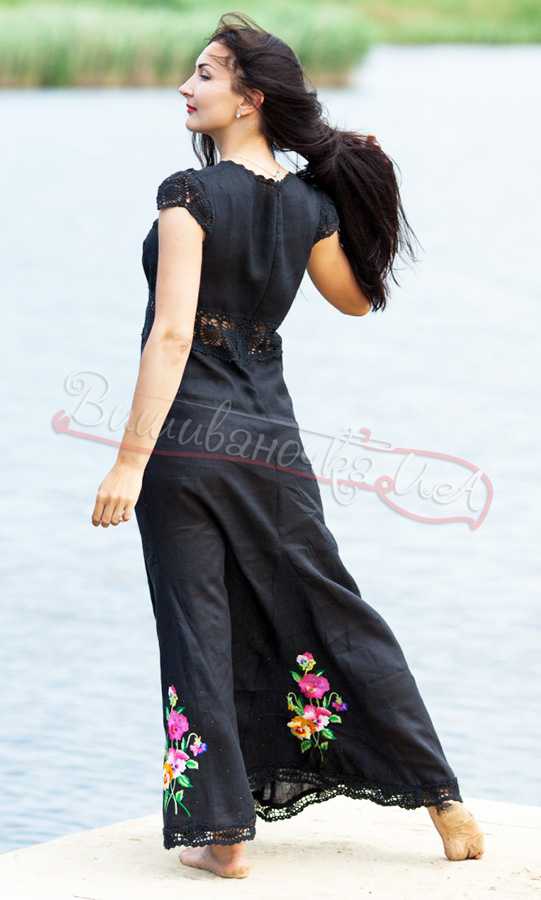 Женское платье с кружевом 7053 - фото 2 vishivano4ka.com.ua