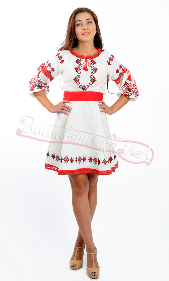 Женское платье с кружевом 7074 - фото 3 vishivano4ka.com.ua