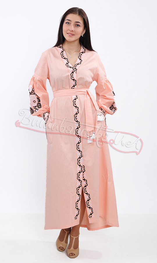 Ніжне плаття в пастельному кольорі 7223 - фото 3 vishivano4ka.com.ua