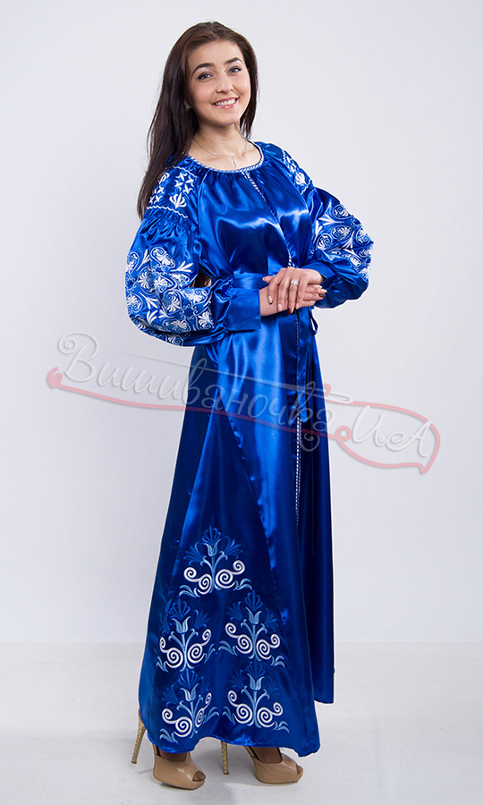 Вышито платье из атласа, велюра, твиста или льна 7212 - фото 3 vishivano4ka.com.ua