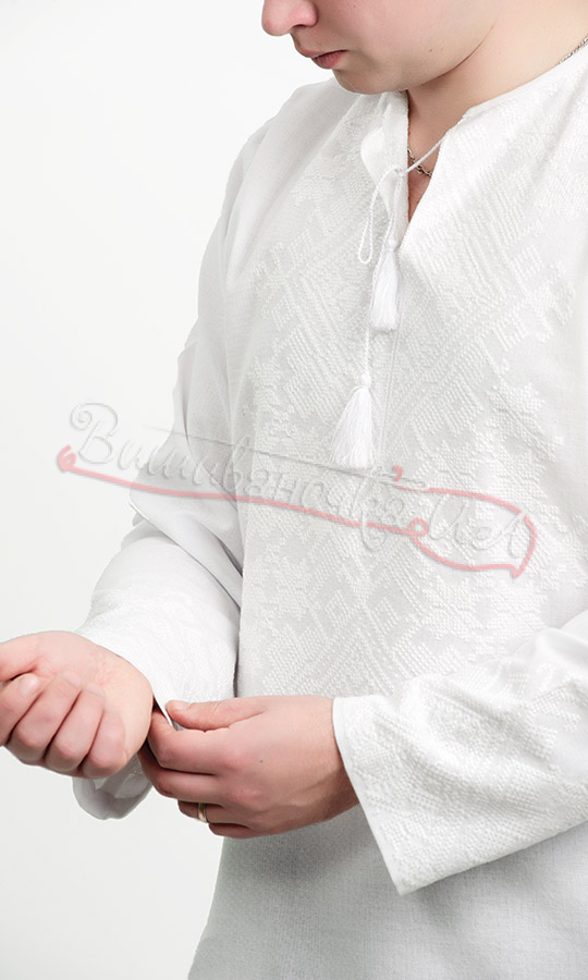 Мужская вышиванка вышитая вручную 5312 - фото 2 vishivano4ka.com.ua