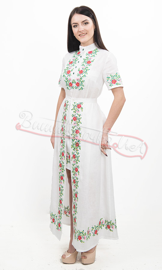 Оригинальный костюм с изящной вышивкой 7241 - фото 4 vishivano4ka.com.ua