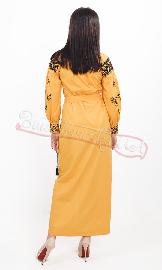 Яскраве плаття жовтого кольору 7242 - фото 3 vishivano4ka.com.ua