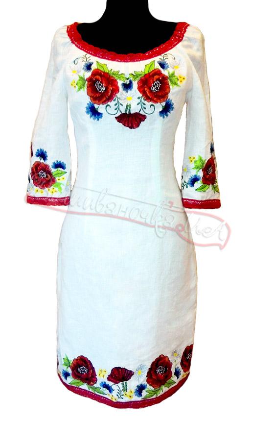 Лляне вишиване жіноче плаття 3009 - фото 1 vishivano4ka.com.ua