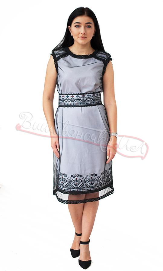 Жіноче плаття з вишивкою, з льону 3012 - фото 1 vishivano4ka.com.ua