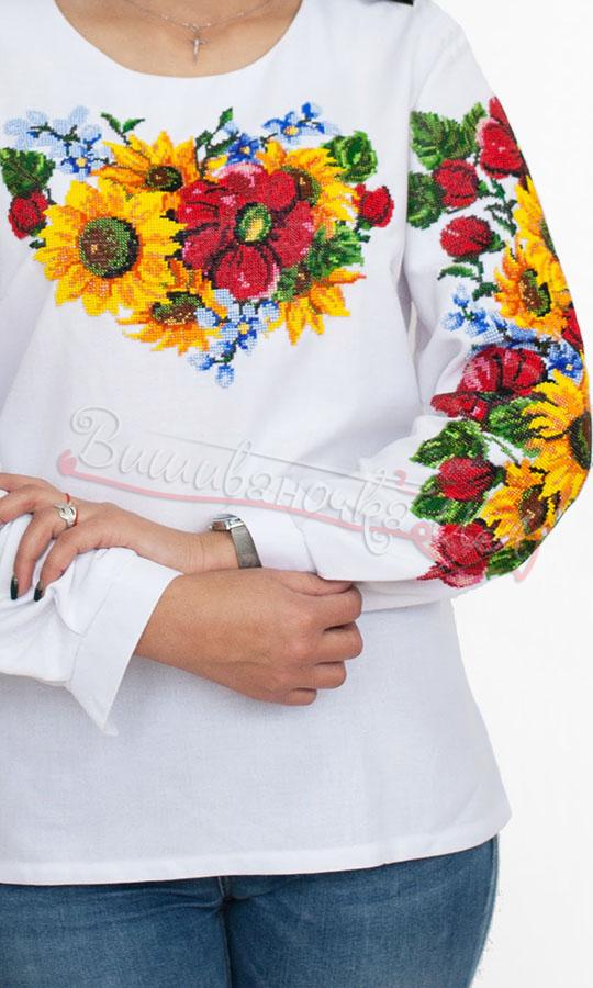Блузка вишита бісером 7022 - фото 3 vishivano4ka.com.ua