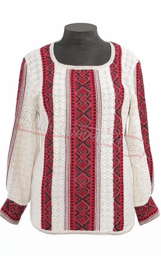 Вязаная льняная женская вышиванка 5252 - фото 1 vishivano4ka.com.ua