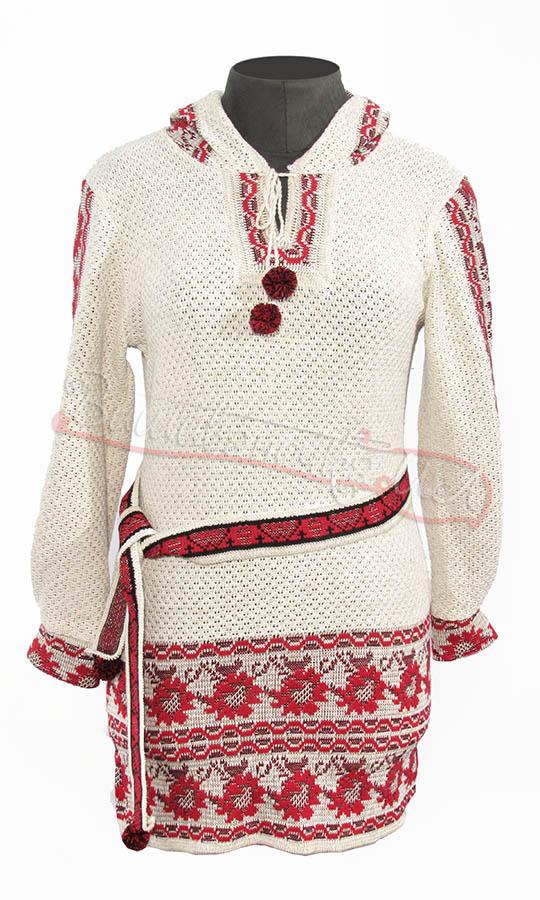 Жіноча вязана туніка-вишиванка 5288 - фото 1 vishivano4ka.com.ua