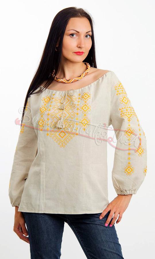 Вишиванка жіноча з натурального льону 7091 - фото 1 vishivano4ka.com.ua