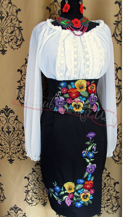 Жіночий костюм з вишивкою 3026 - фото 1 vishivano4ka.com.ua