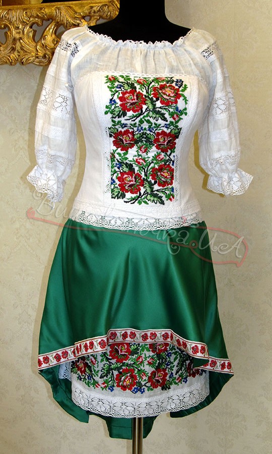 Костюм женский с вышивкой 3030 - фото 1 vishivano4ka.com.ua