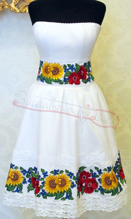 Плаття жіноче лляне на корсеті 3005 - фото 1 vishivano4ka.com.ua