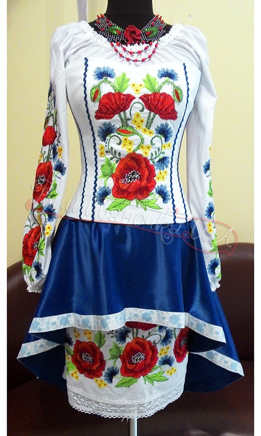 Женский вышитый костюм 3008 - фото 1 vishivano4ka.com.ua