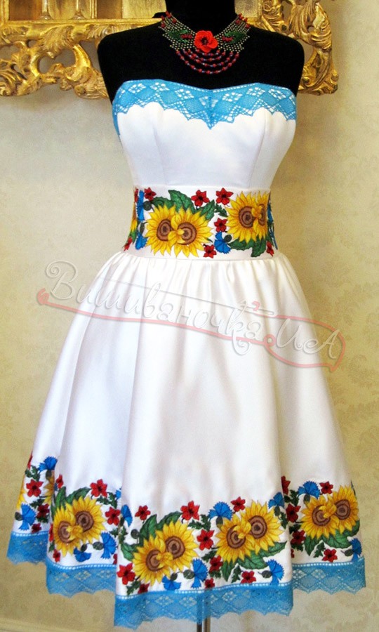 Плаття на корсеті з вишивкою 3036 - фото 1 vishivano4ka.com.ua