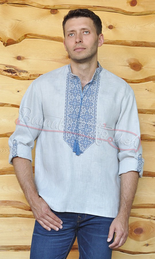 Вышиванка и женское платье из льна МП27 - фото 2 vishivano4ka.com.ua