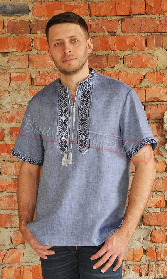 Вышиванка с коротким рукавом М05к - фото 1 vishivano4ka.com.ua