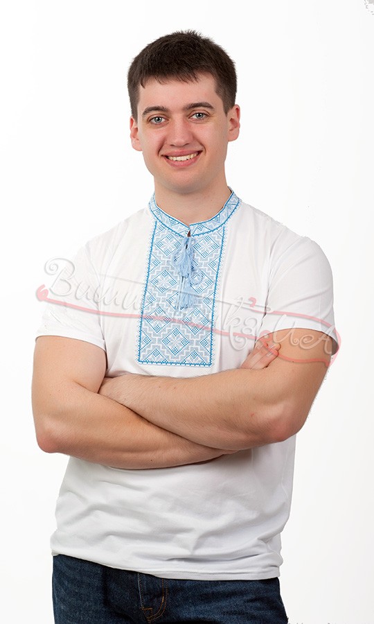 Мужская вышиванка-футболка 3616 - фото 1 vishivano4ka.com.ua