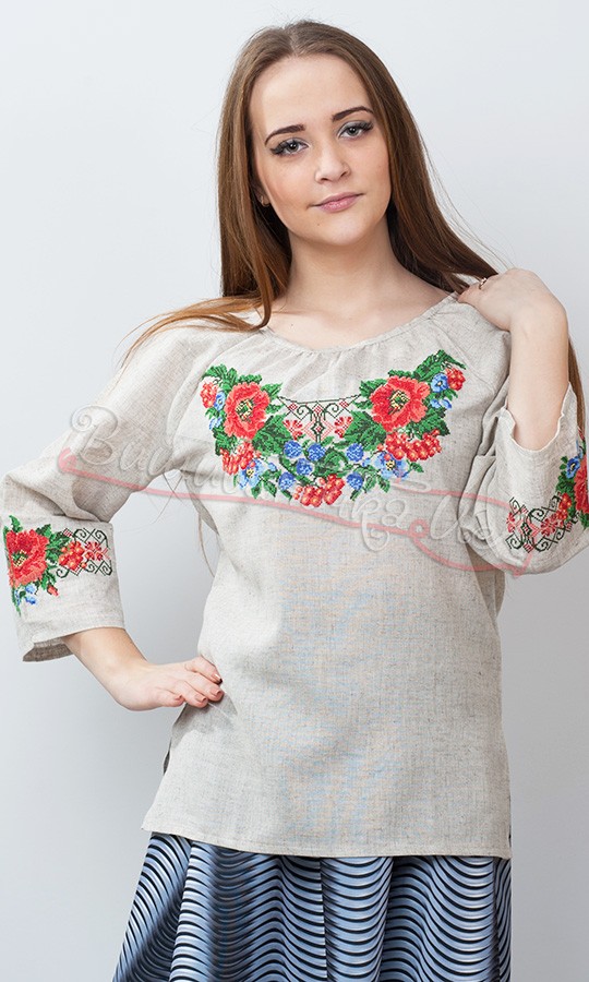 Жіноча блузка з вишивкою 512-1 (2) - фото 2 vishivano4ka.com.ua