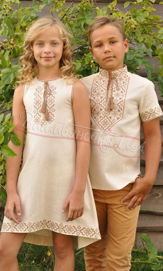 Дитяче платтячко з льону без рукавів ДП032 - фото 3 vishivano4ka.com.ua
