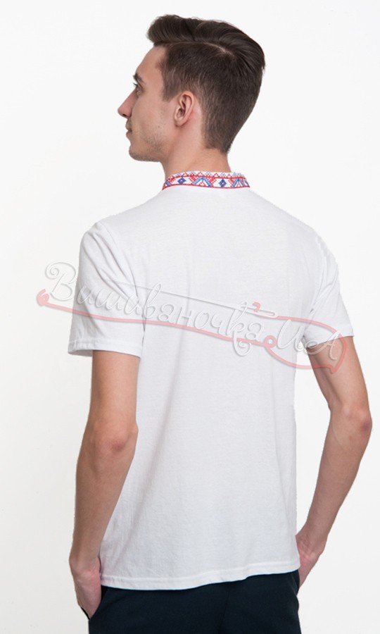Футболка-вишиванка біла 50201 - фото 2 vishivano4ka.com.ua