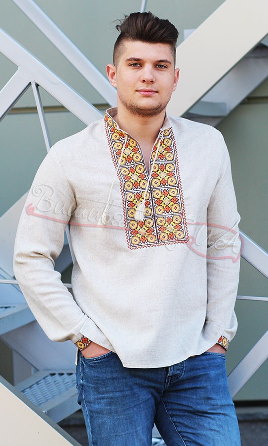 Мужская вышиванка на полульне 3355 - фото 1 vishivano4ka.com.ua
