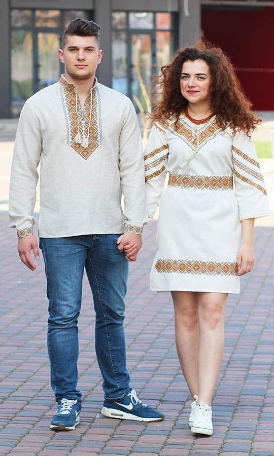 Вишитий комплект з напівльону 7314 - фото 1 vishivano4ka.com.ua