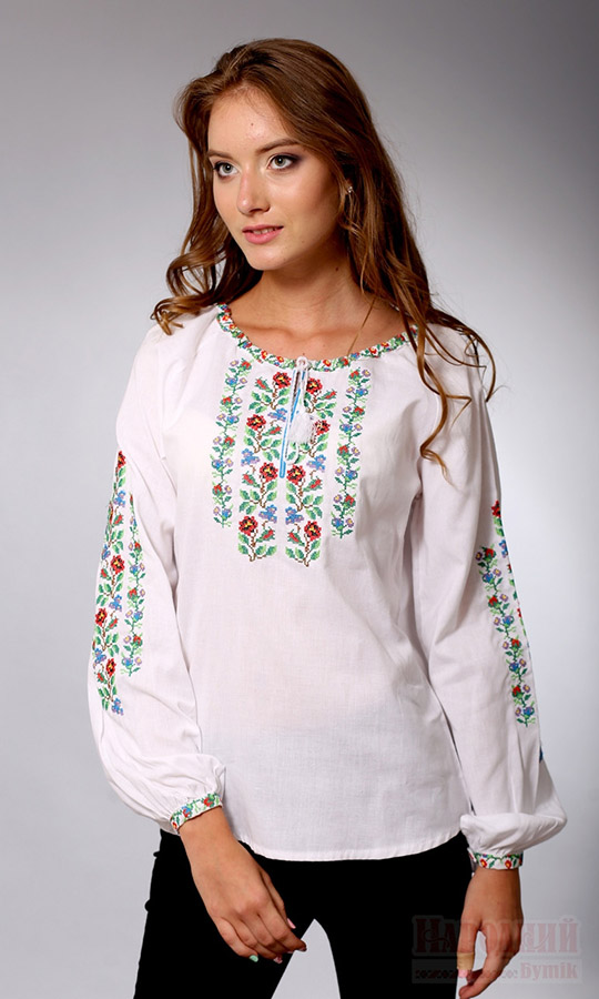 Жіноча вишиванка з квітковим візерунком 1027 - фото 1 vishivano4ka.com.ua