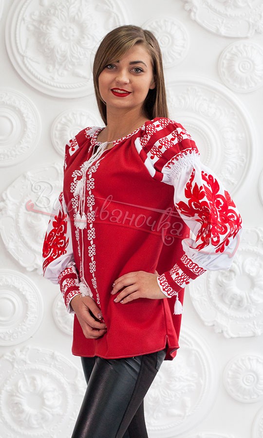 Яскрава жіноча вишита сорочка СЛ 15 - фото 1 vishivano4ka.com.ua