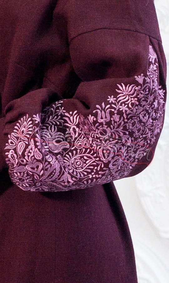 Дизайнерська сукня-пальто 7302 - фото 4 vishivano4ka.com.ua