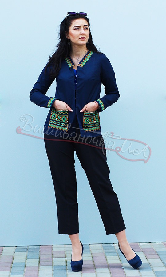 Жакет жіночий з вишивкою 4177 - фото 1 vishivano4ka.com.ua