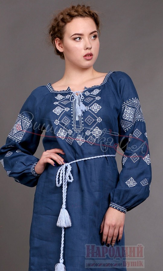 Женское платье в этническом стиле 1521 - фото 2 vishivano4ka.com.ua