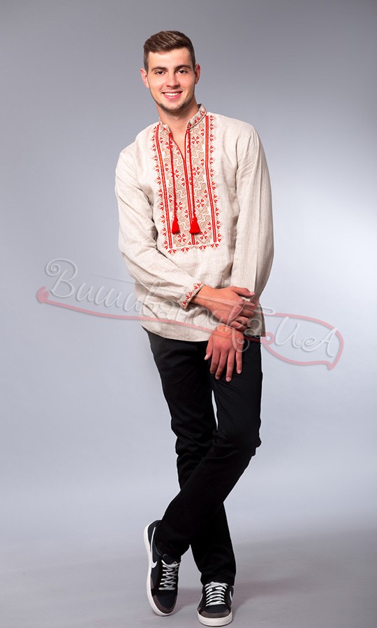 Вышиванка крестиком мужская 3814 - фото 3 vishivano4ka.com.ua