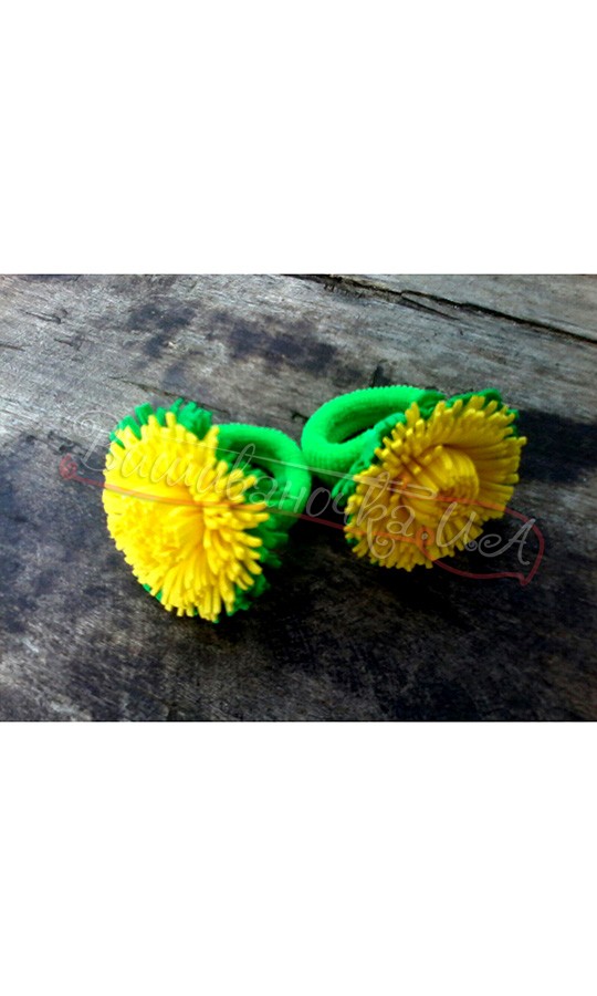 Резинки-кульбабки для дівчаток В24 - фото 1 vishivano4ka.com.ua