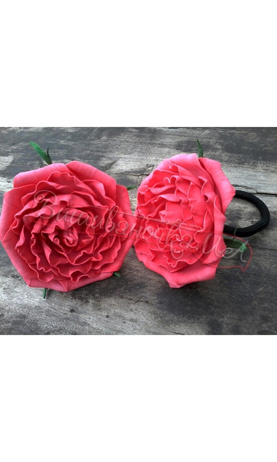 Резинки с цветами, ручная работа В64 - фото 1 vishivano4ka.com.ua