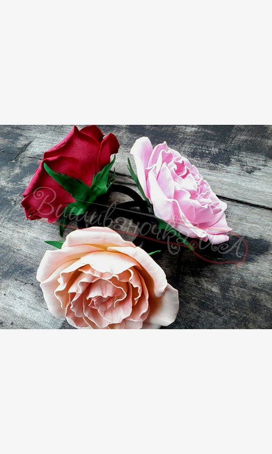 Резиночки-троянди для дівчаток В37 - фото 2 vishivano4ka.com.ua