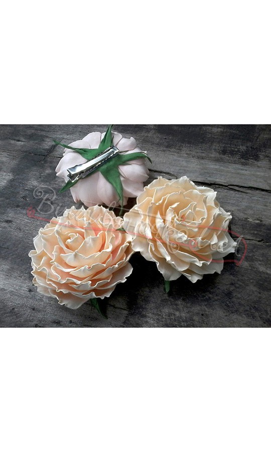 Заколки у вигляді троянд В69 - фото 1 vishivano4ka.com.ua