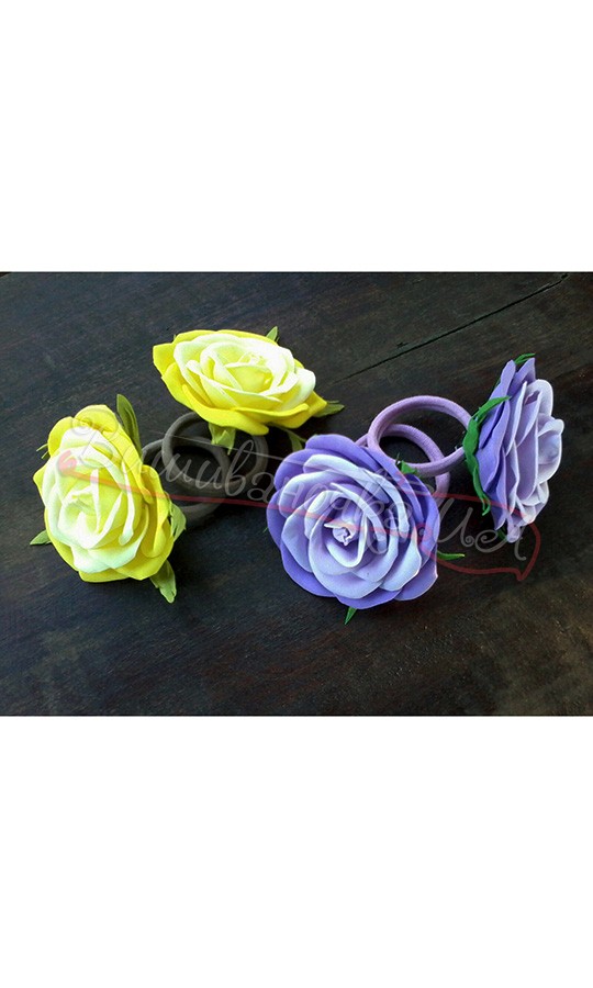 Святкові резиночки-троянди В71 - фото 1 vishivano4ka.com.ua