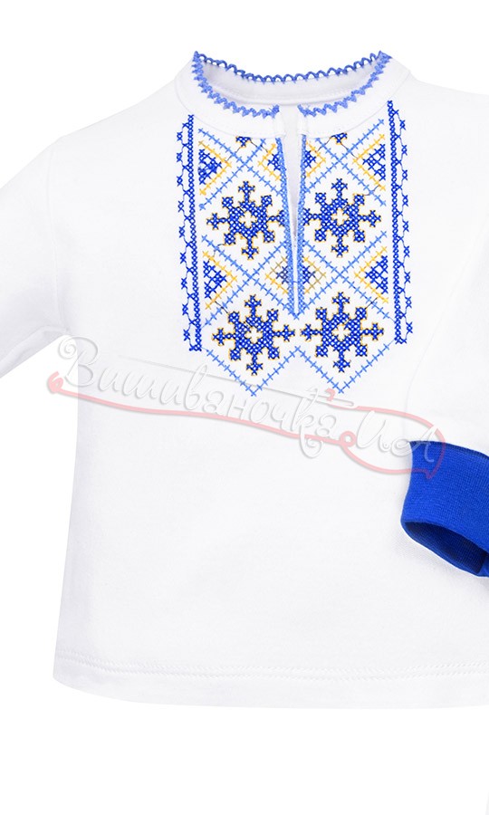 Святковий комплект для хрестин для хлопчика 18-1.1 - фото 2 vishivano4ka.com.ua