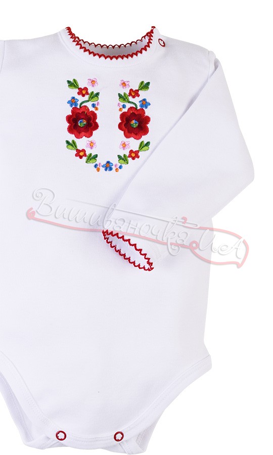 Боді дитяче для дівчинки з вишивкою 31-1.1 - фото 2 vishivano4ka.com.ua