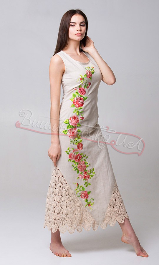 Вишукане вишите плаття 7131 - фото 1 vishivano4ka.com.ua