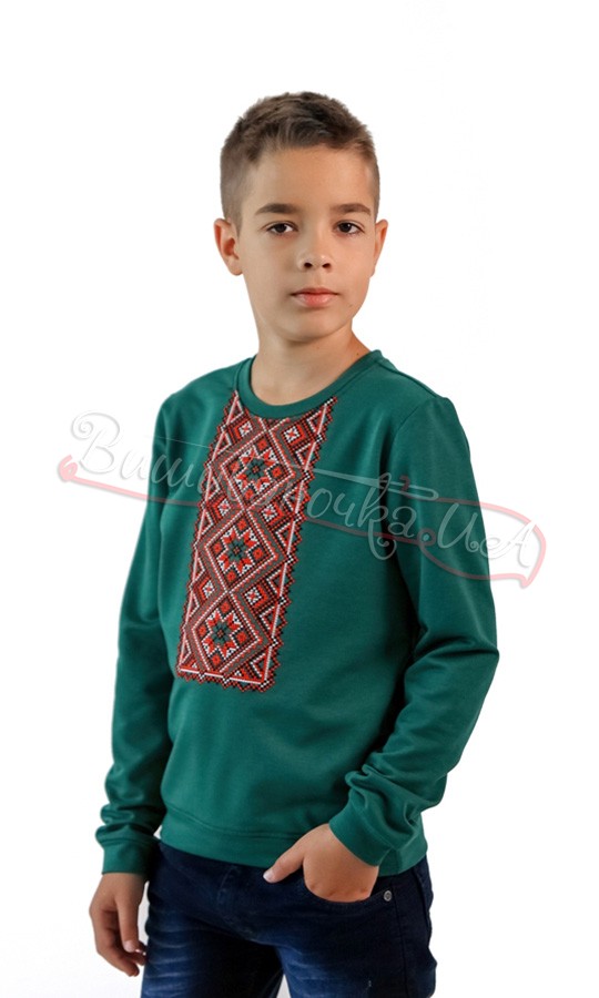 Стильна вишита кофта для хлопчика 6408 - фото 3 vishivano4ka.com.ua