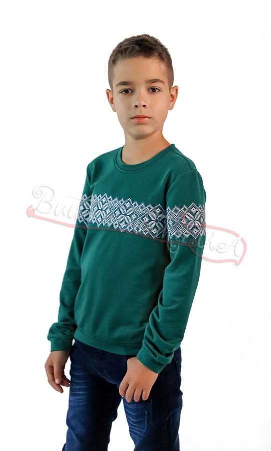 Вышитая кофта с геометрическим орнаментом 6402 - фото 3 vishivano4ka.com.ua