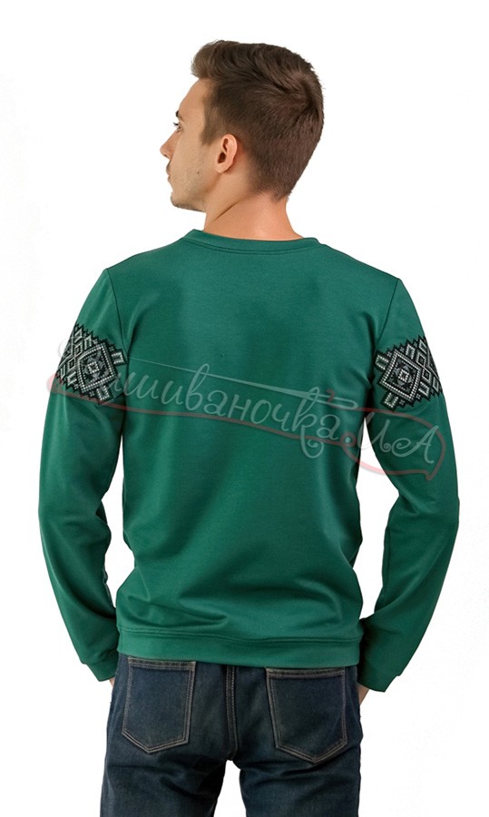 Кофта чоловіча з геометричним узором 6207 - фото 2 vishivano4ka.com.ua