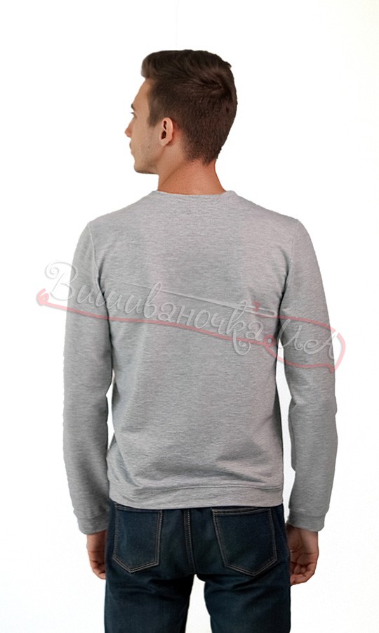 Кофта с голубовато-желтым узором 6201 - фото 2 vishivano4ka.com.ua