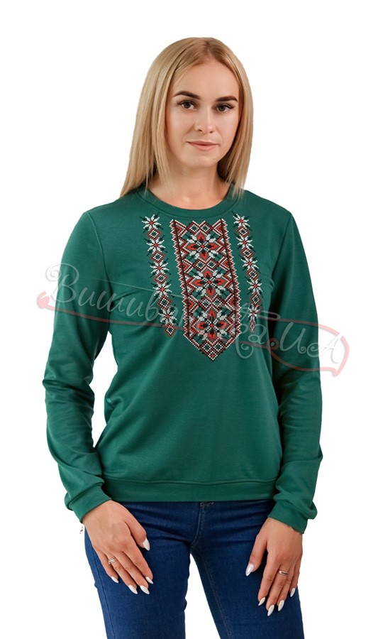 Свитшот женский с вышивкой 6107 - фото 1 vishivano4ka.com.ua