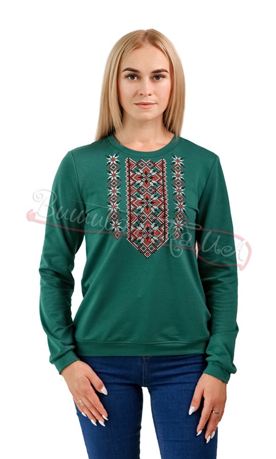 Свитшот женский с вышивкой 6107 - фото 3 vishivano4ka.com.ua