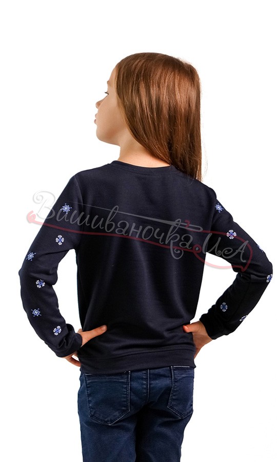 Кофта с вышивкой для девочки 6307 - фото 2 vishivano4ka.com.ua
