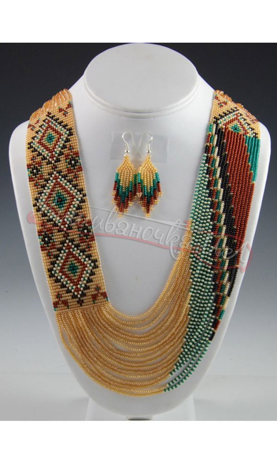 Жіночий аксесуар з бісеру ручної роботи 8010 - фото 1 vishivano4ka.com.ua