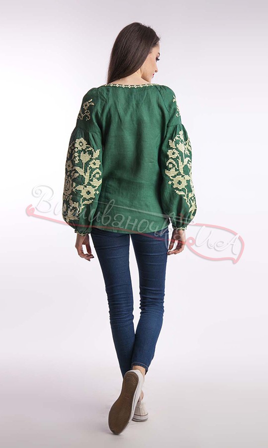 Рубашка вышитая с цветочным узором 1016 - фото 4 vishivano4ka.com.ua